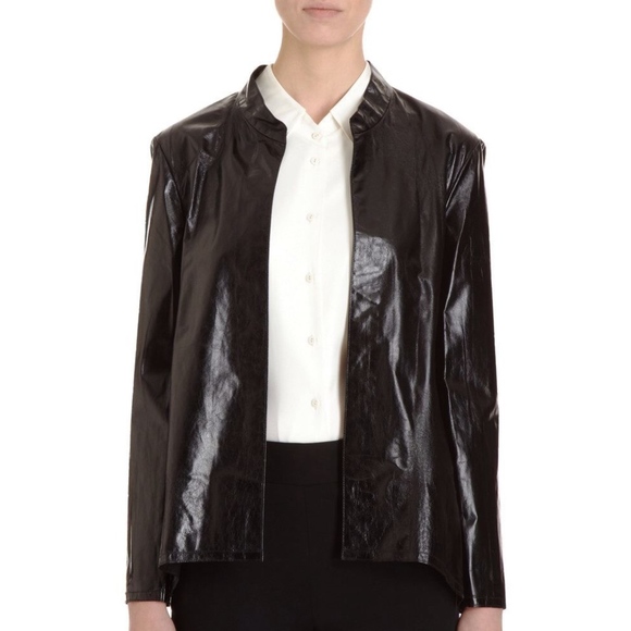 Theyskens' Theory Nabi Kangaroo Leather Jacket in Black Size Small S - Picture 2 of 7